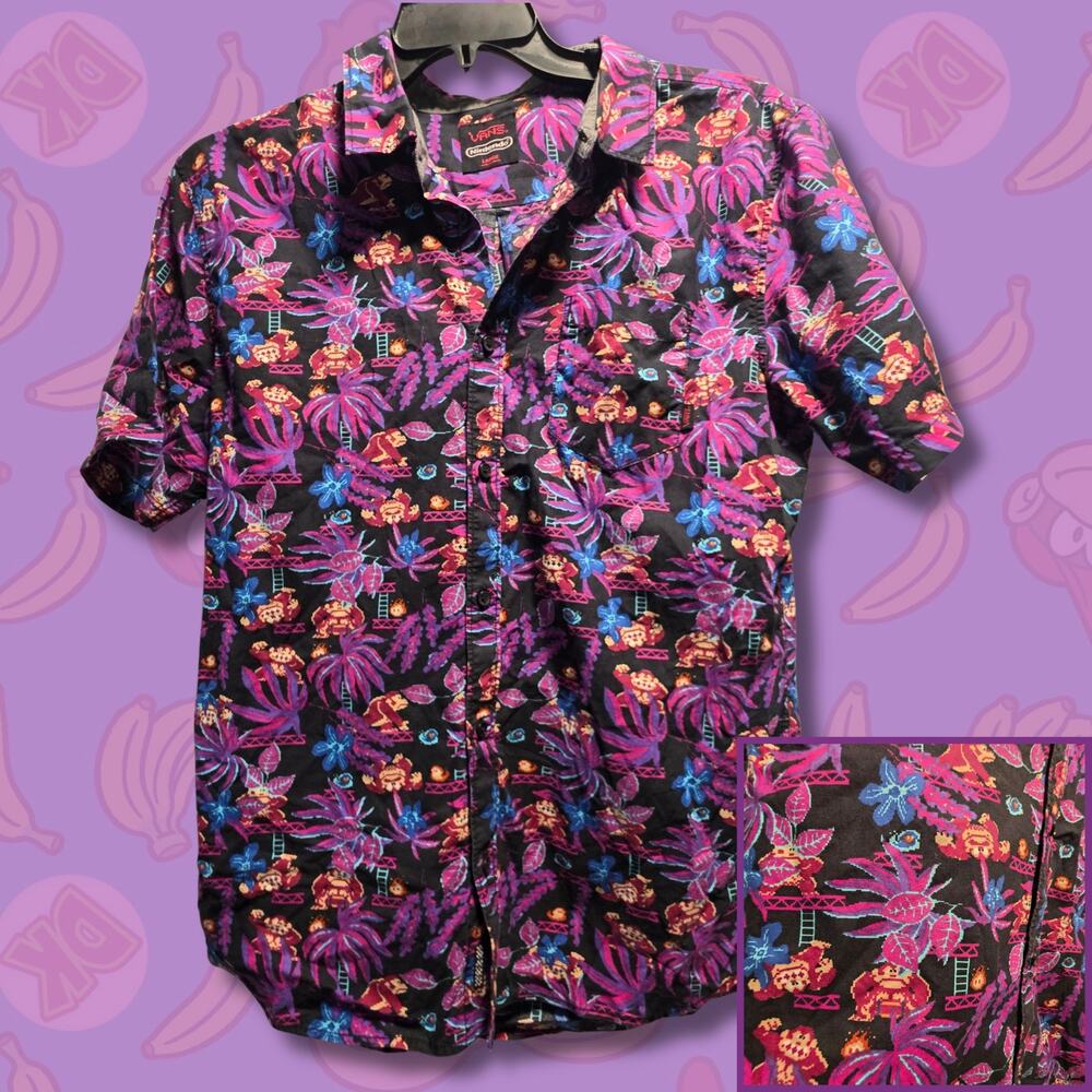 VANS x NINTENDO Donkey Kong Button Up Shirt